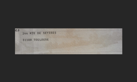 Le champ C.3 indique l'adresse postale du titulaire.