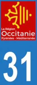 Exemple d’identifiant territorial (31) et du logo officiel de la région (Occitanie).