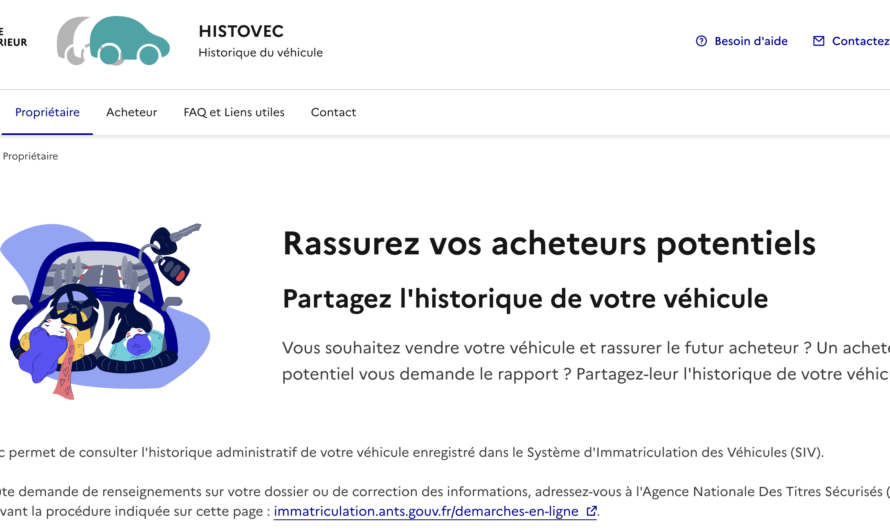HistoVec : consulter l&rsquo;historique d&rsquo;un véhicule d&rsquo;occasion