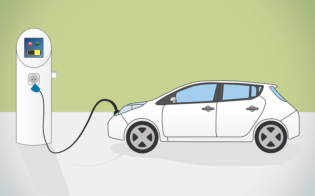 dessin voiture chargement électrique
